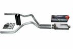 2.5" Dual Exhaust Muffler for Chevy GMC 1500 Truck (2019–2025) - Flow II, Black Tip