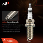Set of 4 Iridium Platinum Spark Plugs for Honda Civic (2006–2015)
