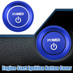 Engine Start Stop Ignition Button Decal for Honda Accord (2018–2022) Aluminum Blue