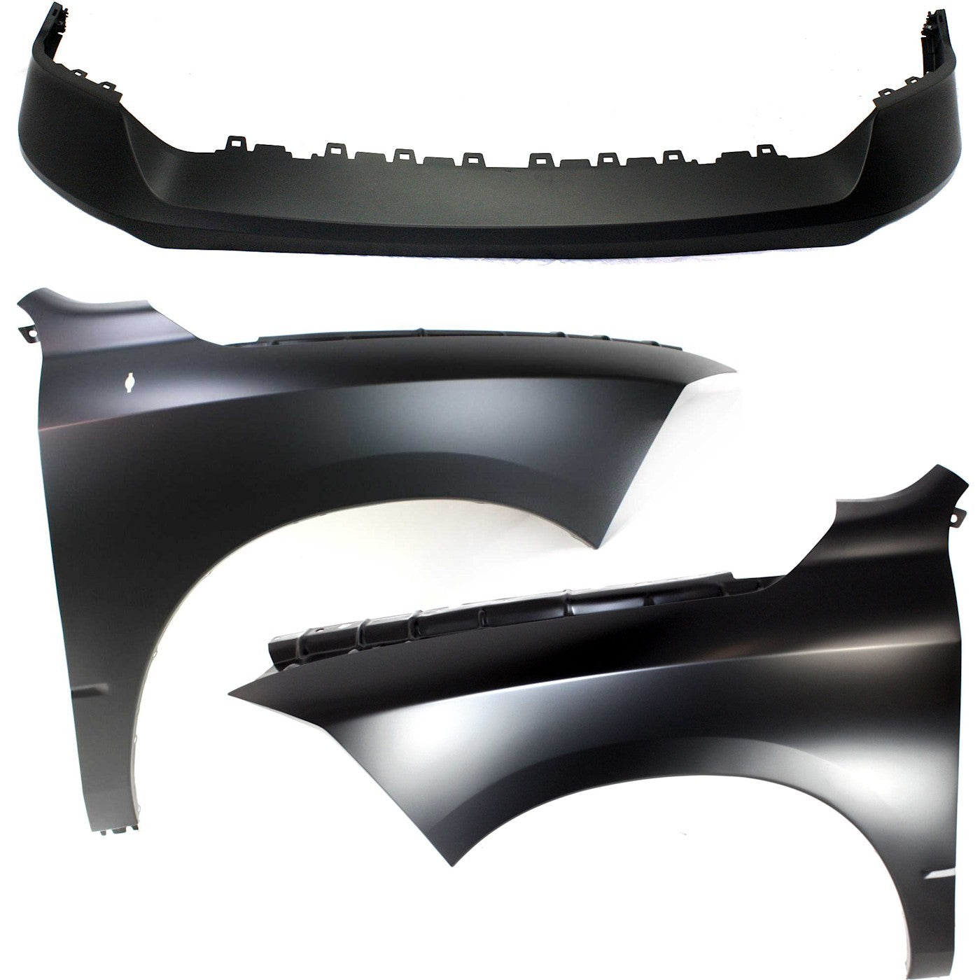 Front Bumper Cover Kit for Ram 1500 (2013–2022) Primed with Fender