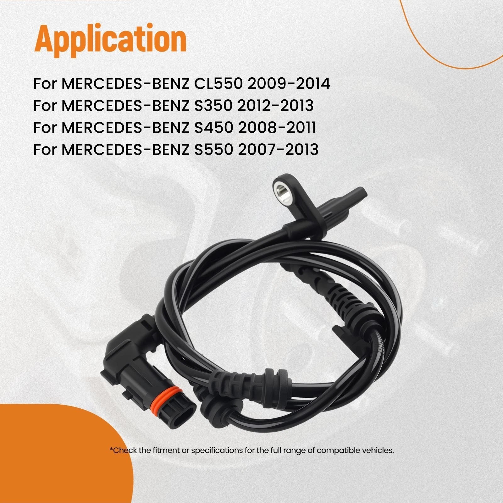 ABS Sensor Front for Mercedes-Benz CL550 S350 S450 S550 (2007–2013) 2215401417 ALS1902