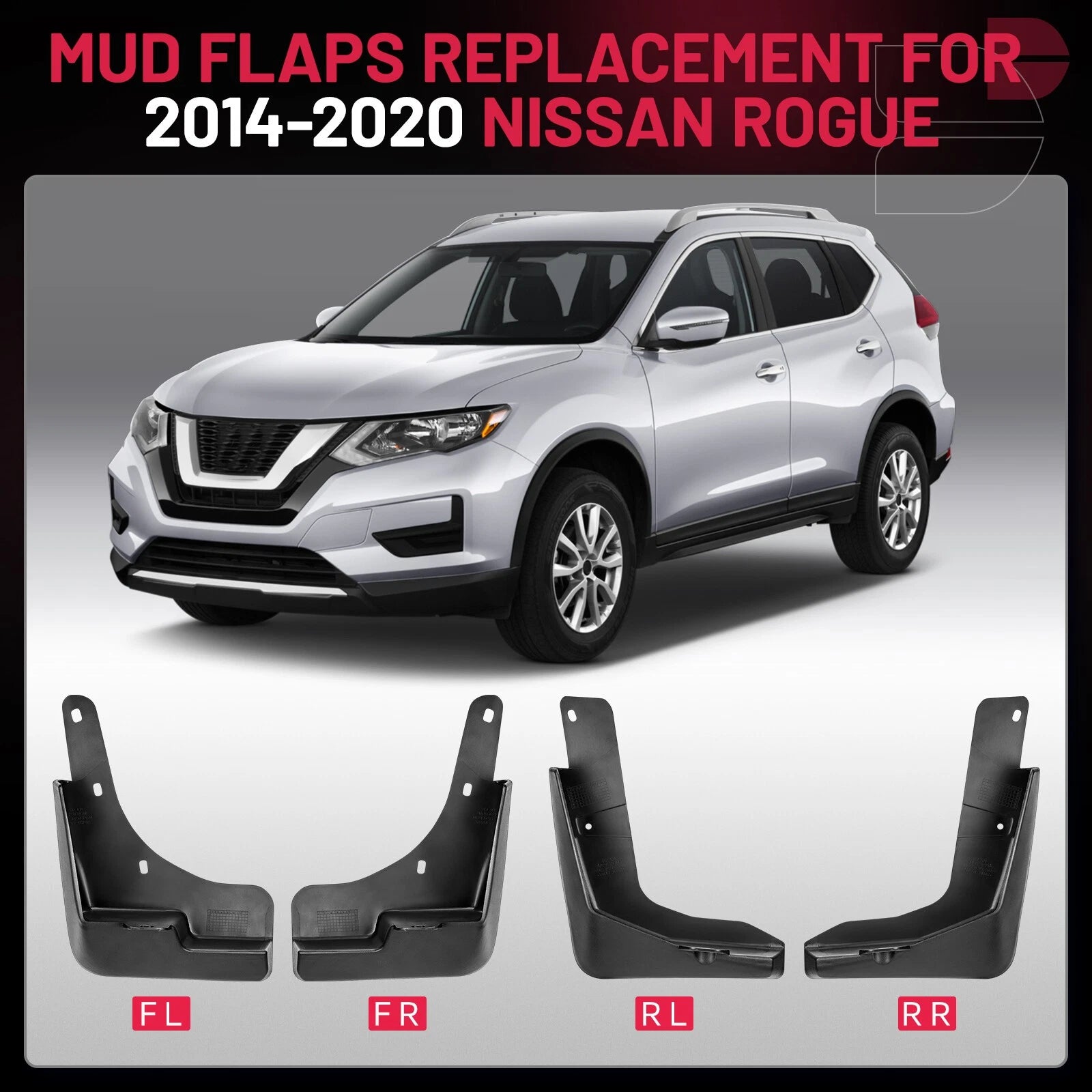 Mud Flaps for Nissan Rogue X-Trail (2014-2021)