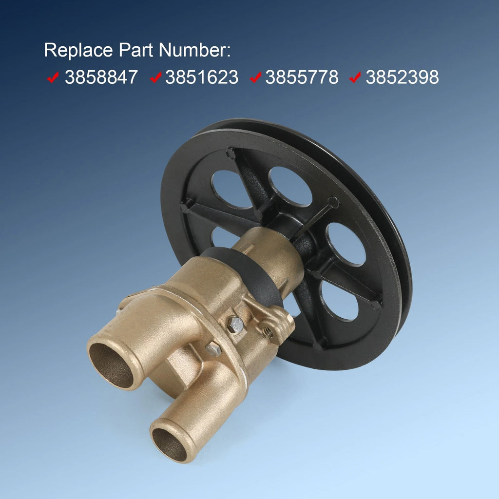 Water Sea Pump for OMC Volvo Penta (6.5" Pulley)