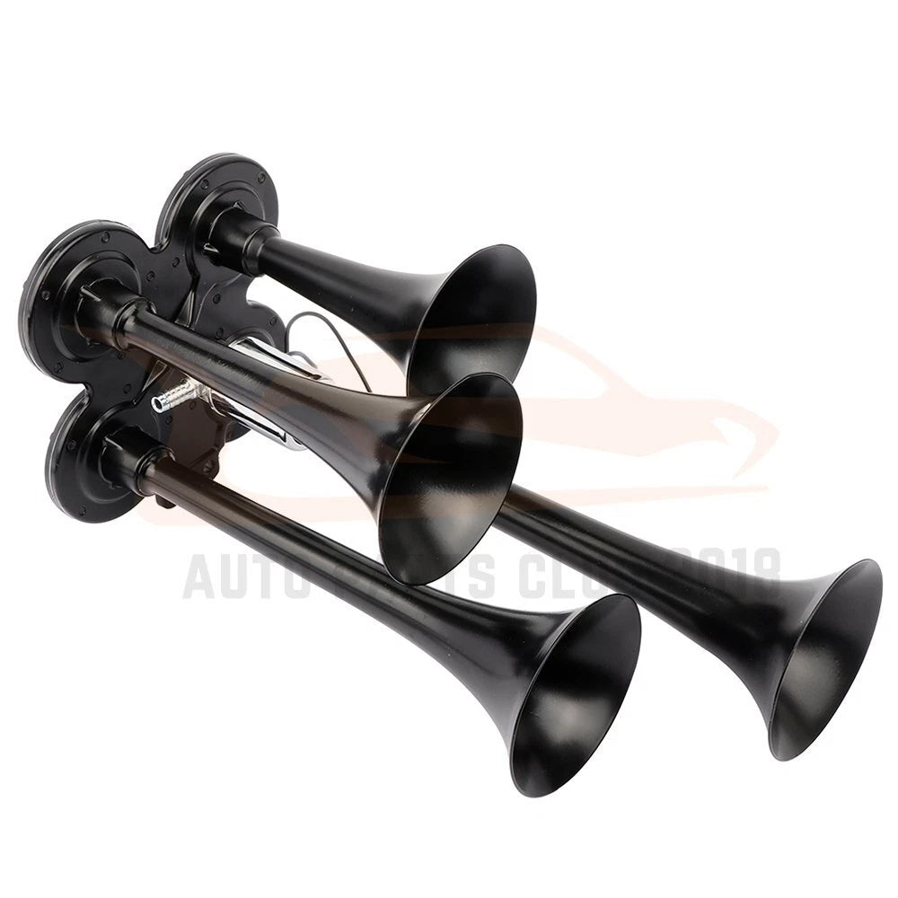 Set of 4 Trumpet Train Air Horn Kit for Ford Chevy Ram Toyota