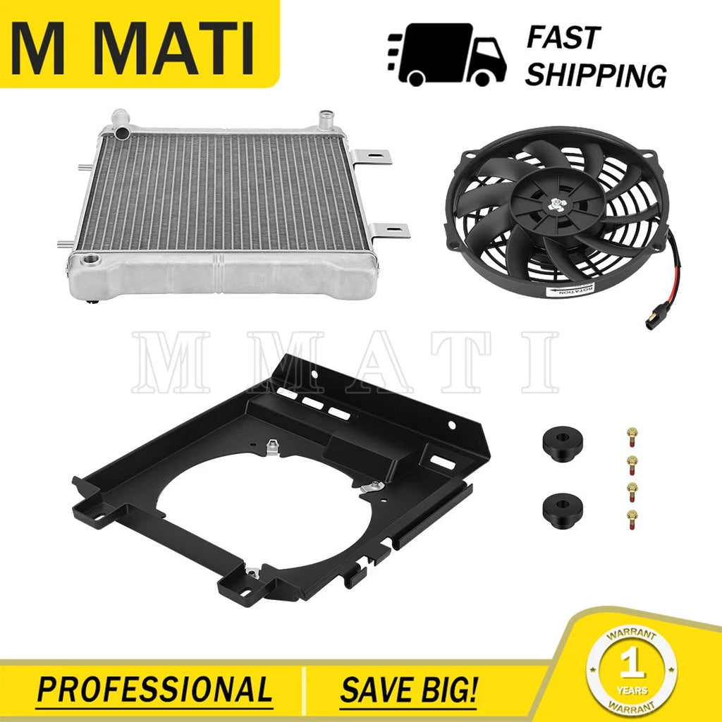Aluminum Radiator Cooling Fan Shroud Kit for Polaris Sportsman 400 500 (2000–2004)