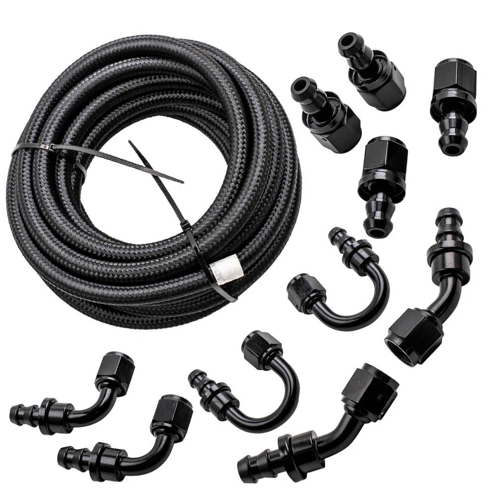 6AN Fuel Hose Line Kit for Universal Applications (20FT, 500PSI)