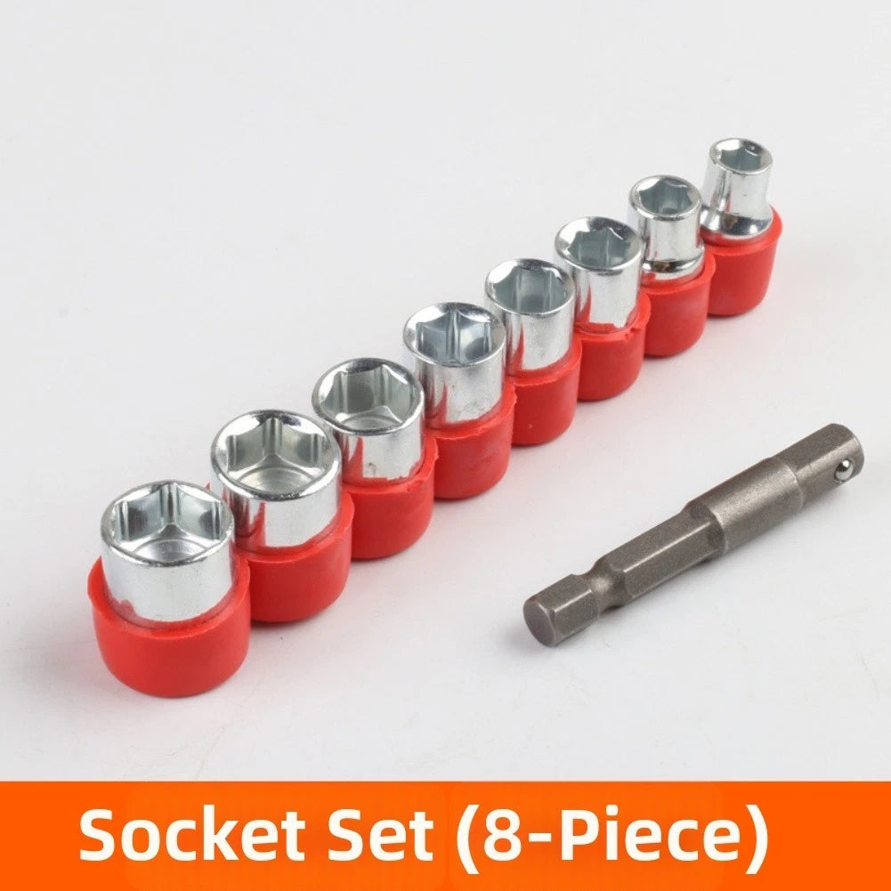 9PC Socket Wrench Set for Metric Vehicles (5mm–13mm)