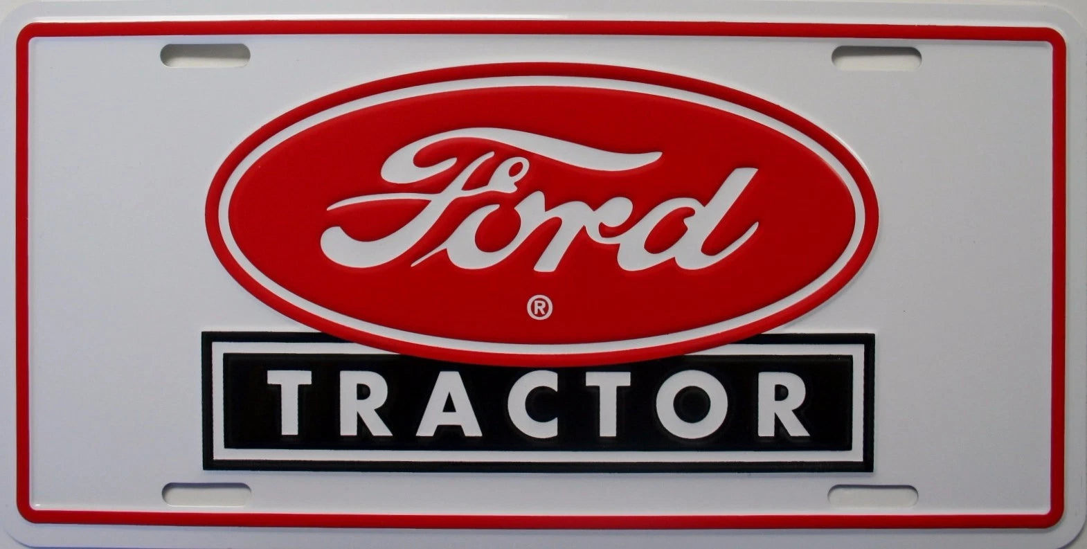 Ford Tractor License Plate for Ford Tractor (Farm Red Logo)
