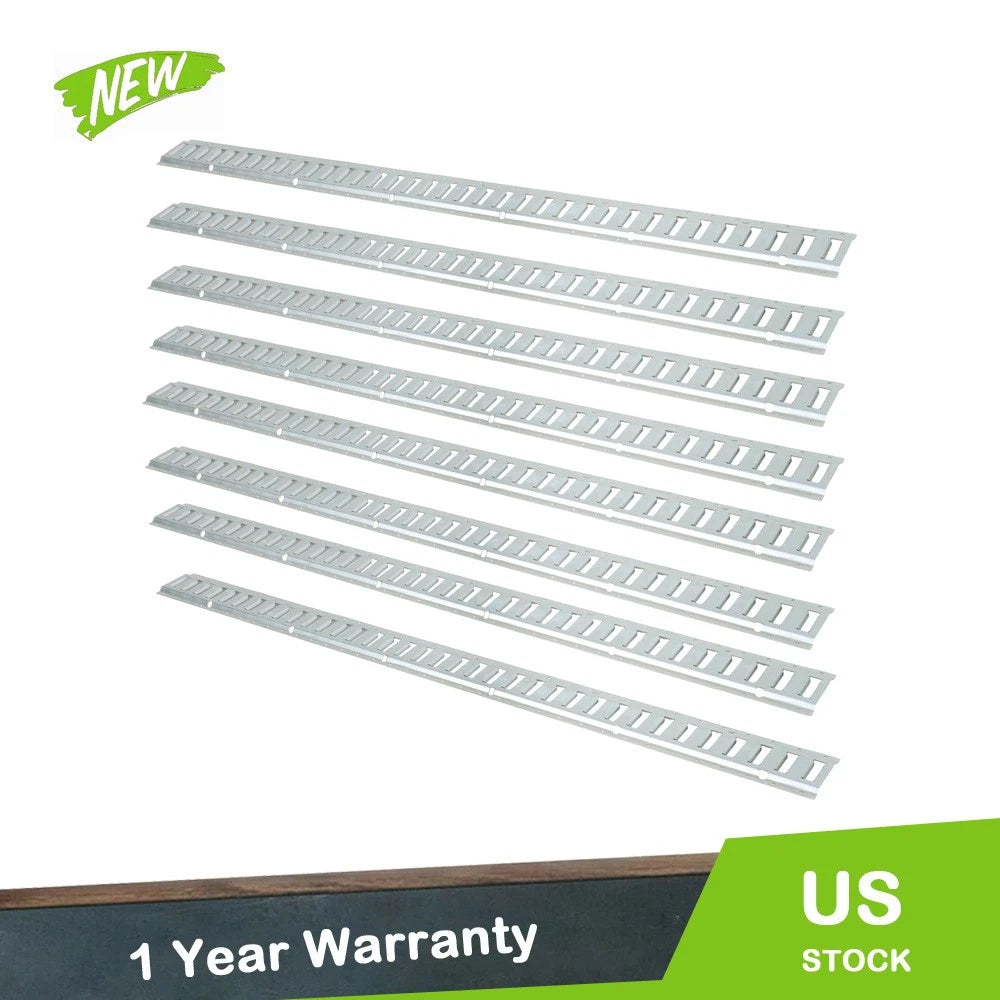 8-Pack E Track Tie Down Rail Kit for Vans Trailers (Universal Fit)