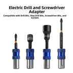 Adapter for Drill and Screwdriver Bits (Chromium Vanadium Steel)