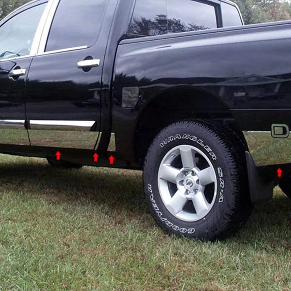 Side Accent Trim Chrome 5-1/2 for Nissan Titan Cargo Door (2004–2015)