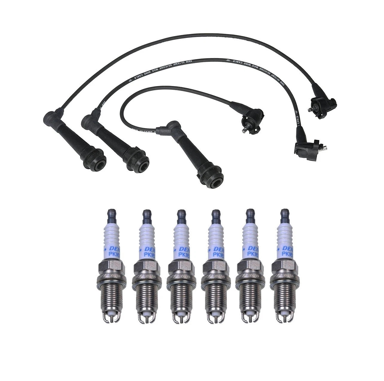 Denso 5mm & 6 Double Platinum Spark Plug Wire Set for Lexus 3.0L L6