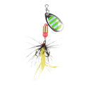 3X Metal Spinner Bait Hard Bait Fishing Lure with Continuous Flash