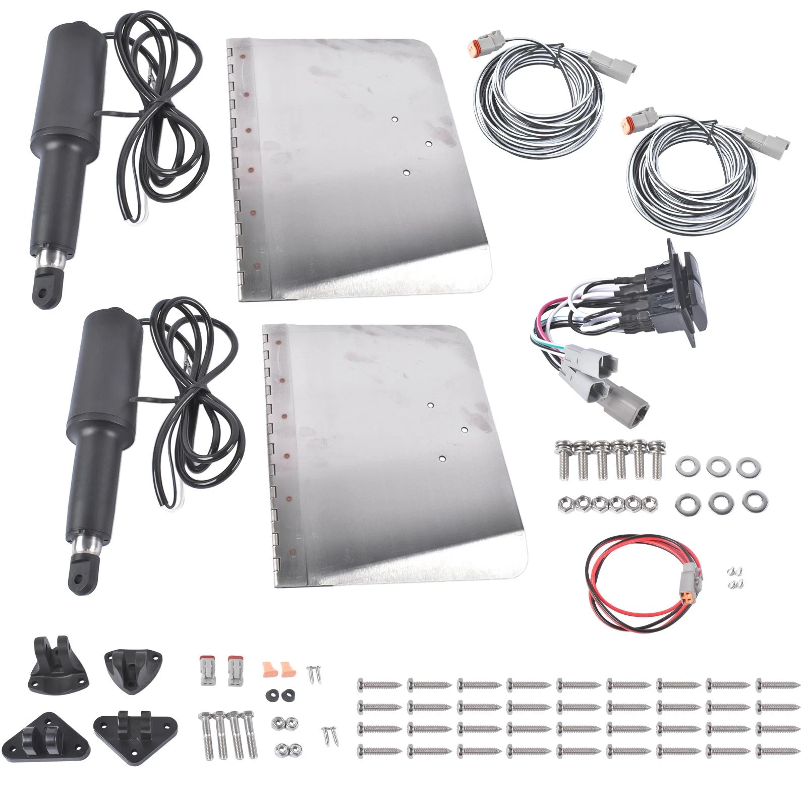 Electric Trim Tab Kit for 16-25ft Boat (Standard Mount)