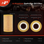 2X Engine Oil Filter for Mercedes-Benz C250 C300 (2010-2012)