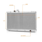 2-Row Aluminum Cooling Radiator for Lexus IS300 Altezza (2001–2005)