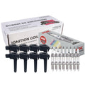 Set of 8 Ignition Coils & 16 NGK Laser Iridium Spark Plugs for Chrysler Dodge
