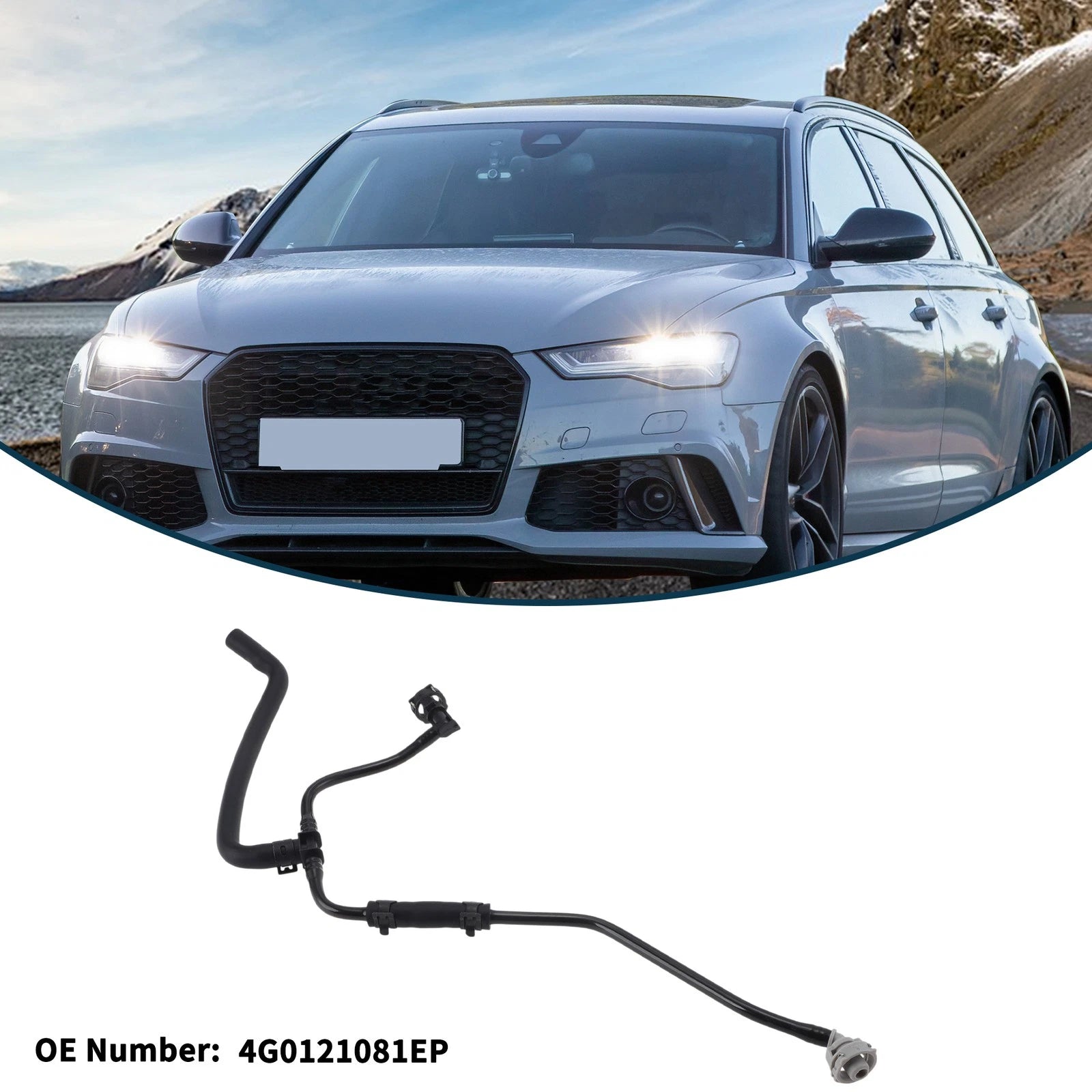 Radiator Hose for Audi A6 2.0L (2016–2018) No. 4G0121081EPN Plastic