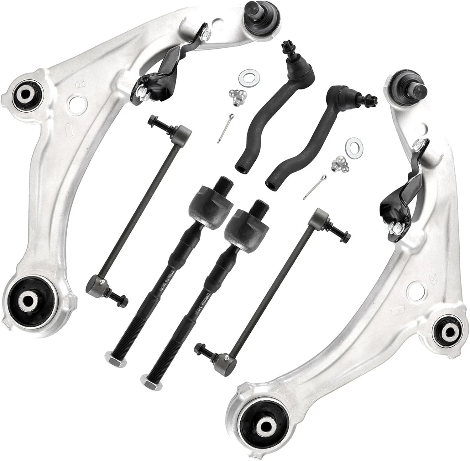 Set of 8 Suspension Kits for Nissan Altima (2007–2013) - Control Arms, Tie Rod, Sway Bar