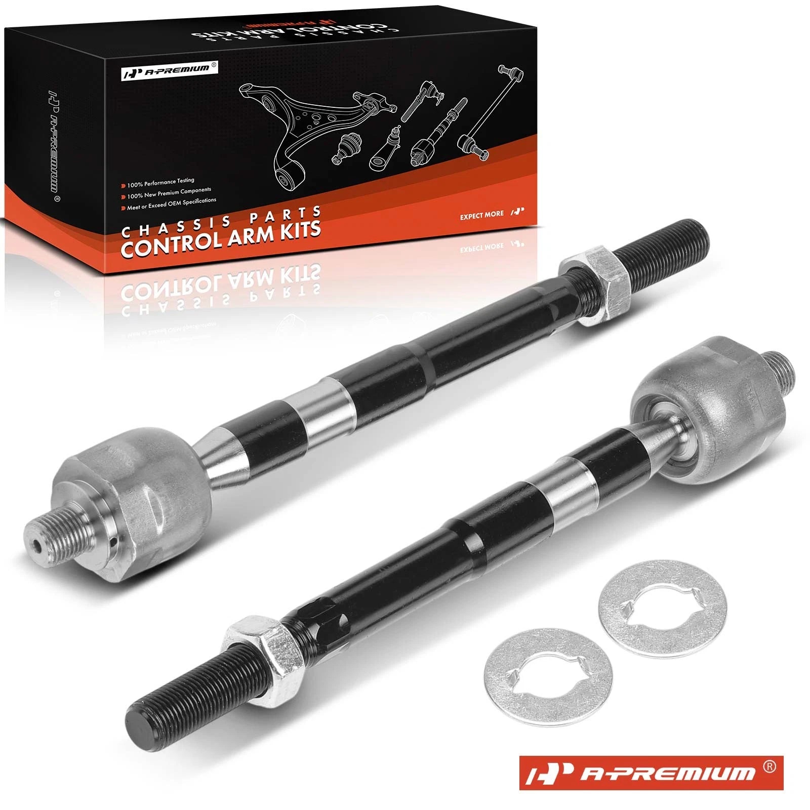 2X Front Inner Tie Rod End for Chevrolet Colorado GMC Canyon (2006â2007)