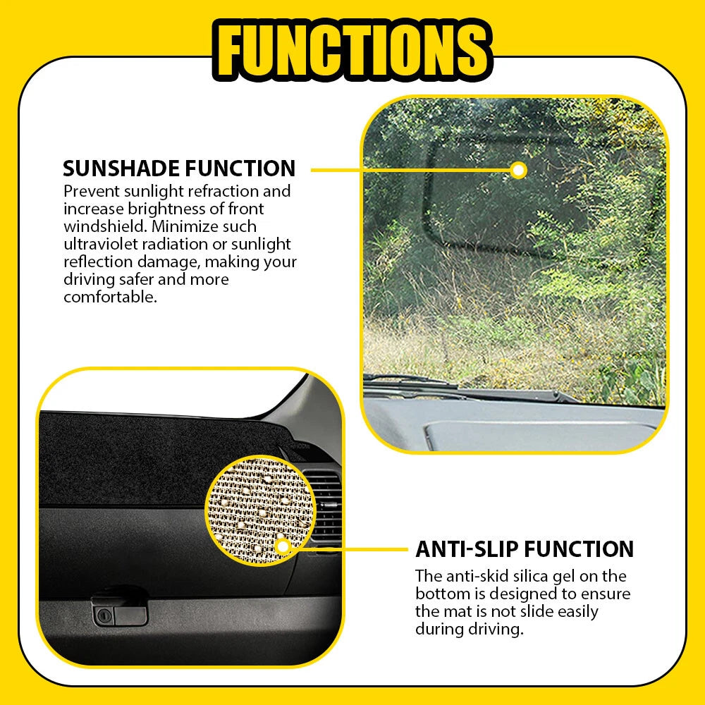 Dashboard Sun Shade Pad Cover for Nissan Frontier