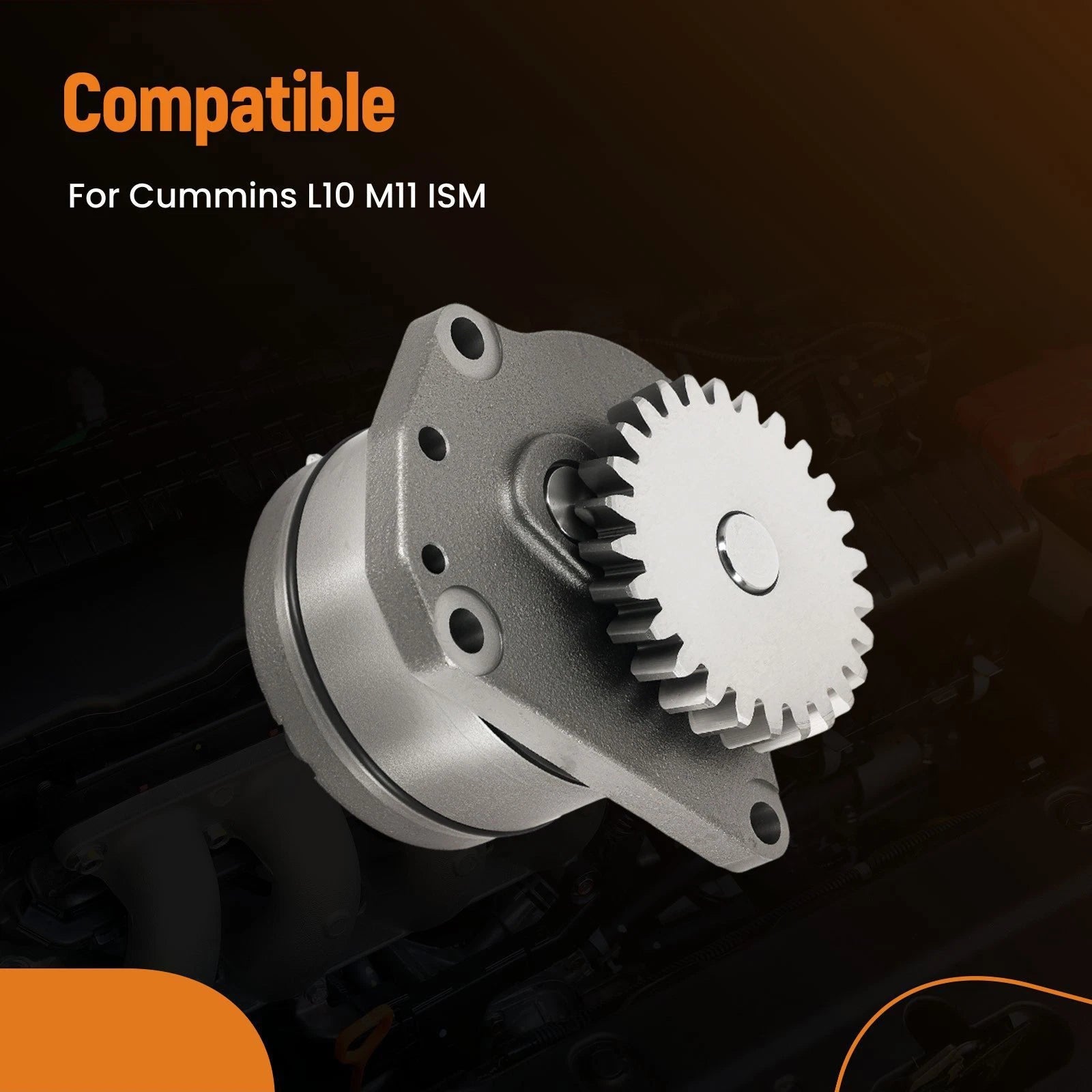 Cast Iron Engine Oil Pump for Cummins L10 M11 ISM (1989–2007) 3820882 3803379 3883910
