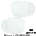 Pair Left Right Mirror Glass Replacement for BMW 335i 135i 328i M3 128i