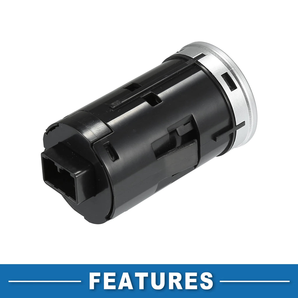 Engine Start Stop Switch Button for Honda Fit (2015–2018) Silver Tone