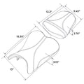 PU Leather Seat for Suzuki GSXR 600 750 (2006–2007) Black Red
