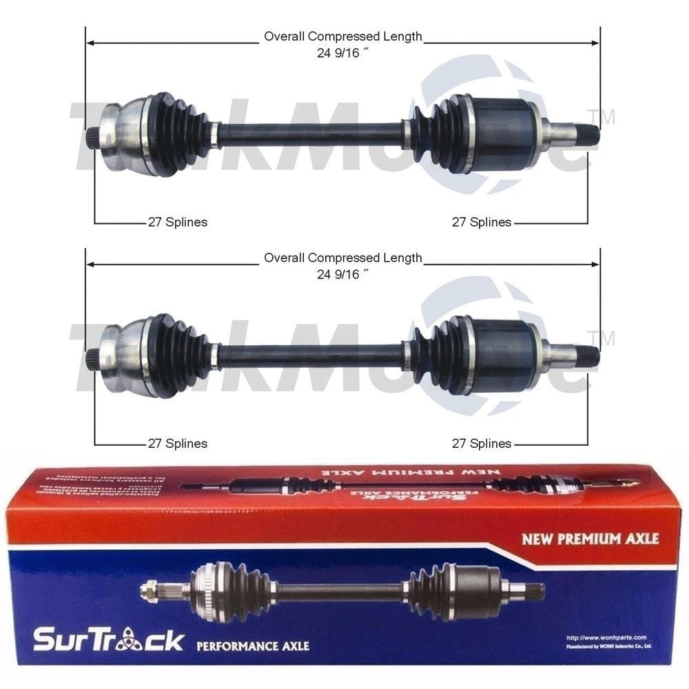 Set of 2 Rear CV Axle Shafts for Mercedes W116 W123 C107