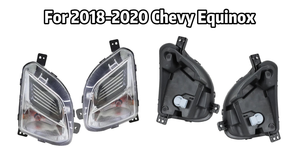 Fog Lights for Chevy Equinox (2018–2020) with Signal, Driver & Passenger Pair