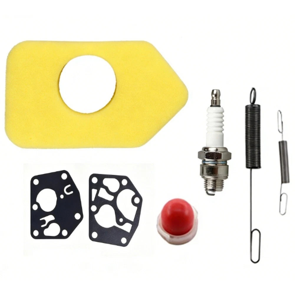 Carburetor Repair Kit for Lawn Mowers (Includes Air Filter, Grommets, Screws)