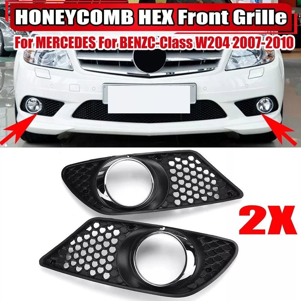 Fog Lamp Bezel Grille Cover for Benz C-Class W204 C300 (2007–2010) OEM