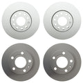 Brake Rotors Kit 288mm Front 245mm Rear for Audi A4 A4 Quattro Avant (2000–2008)