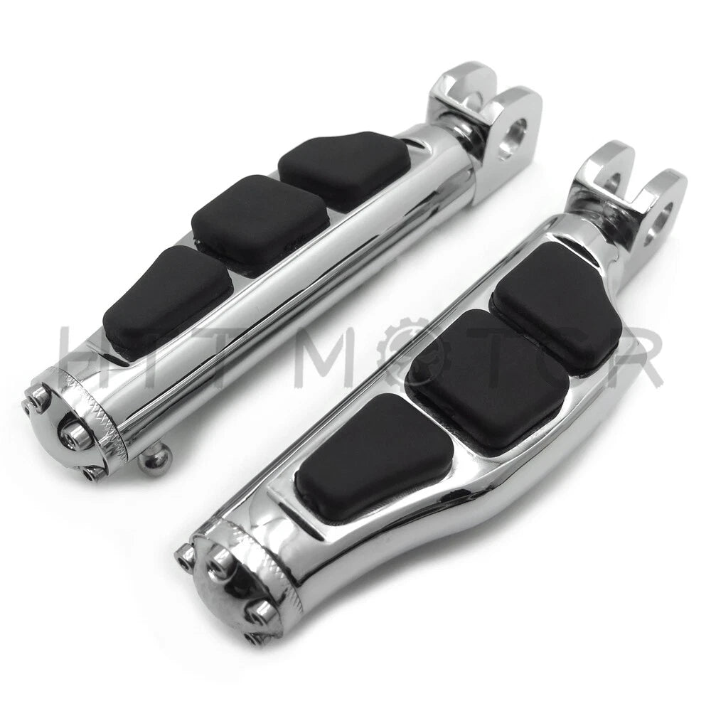 Chrome Flat Wing Footpegs for Suzuki Marauder 1600/Boulevard M90 (2004–2005)