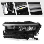 Full LED Headlight for Jeep Grand Cherokee L (2021–2024) DRL w/o module