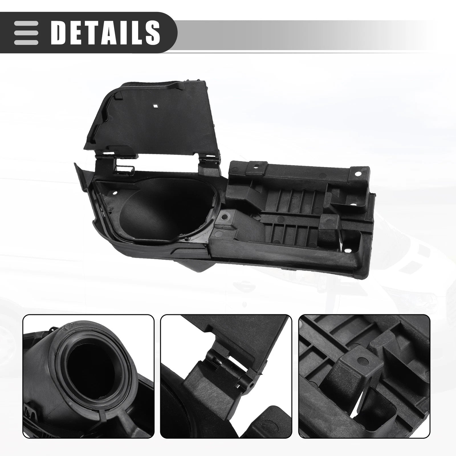 Fuel Filler Door Housing Pocket for Ford Transit 150 250 350 (2015–2023) Black