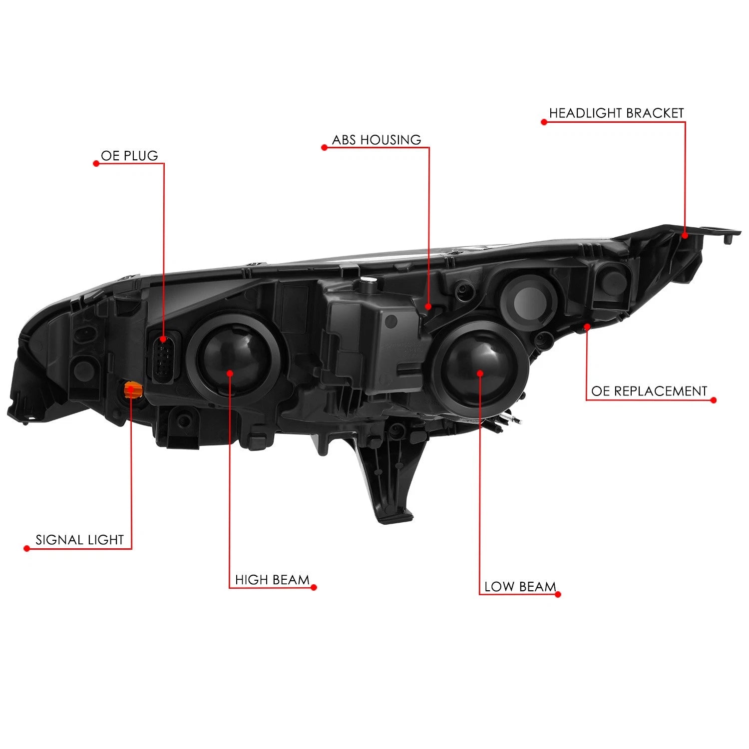 Right Side Amber Corner Light for Ford Transit Connect (2014–2018)