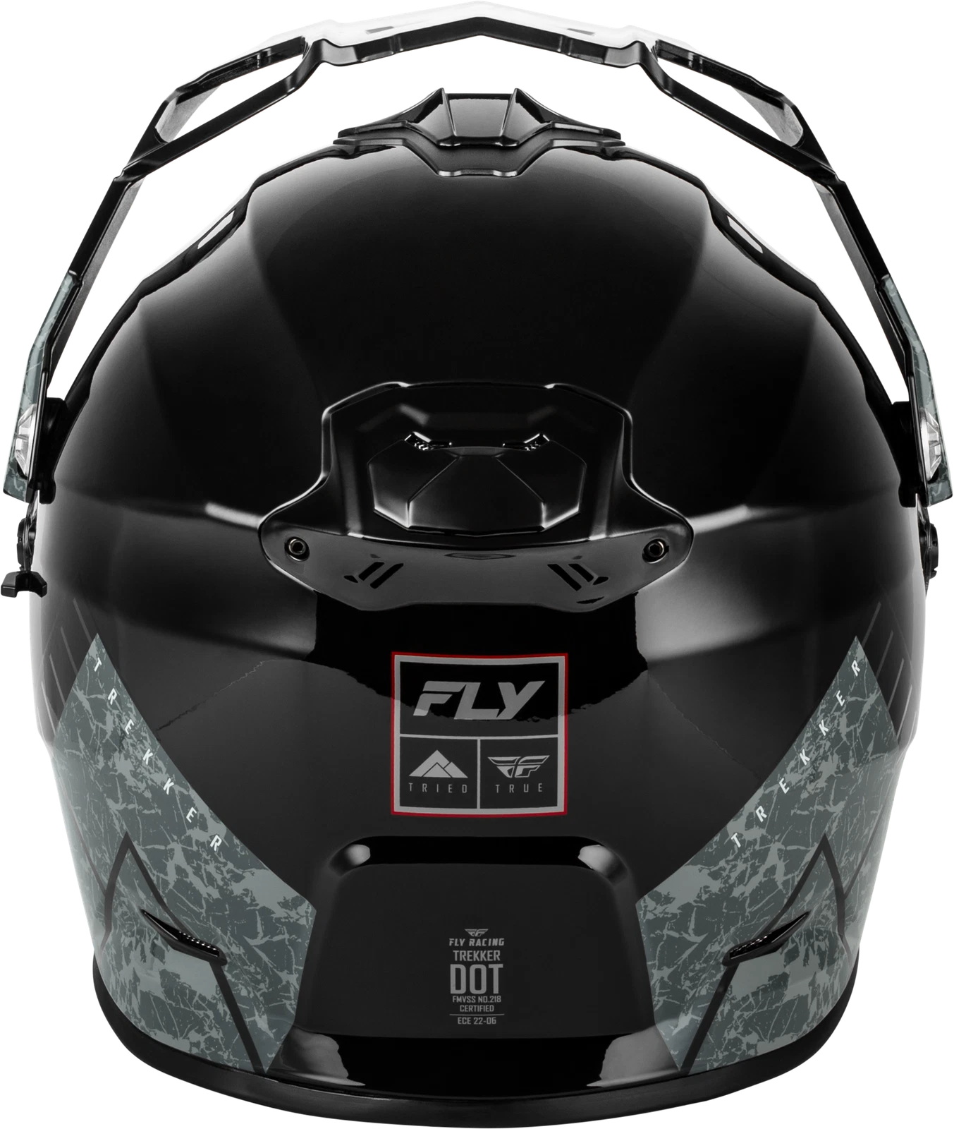 Fly Racing Trekker Helmet for Motorcycle (2021–2024) Medium Black/Grey