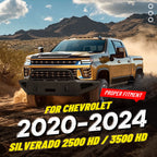Black Textured Steel Front Bumper for Chevrolet Silverado 2500/3500 HD (2020–2024)