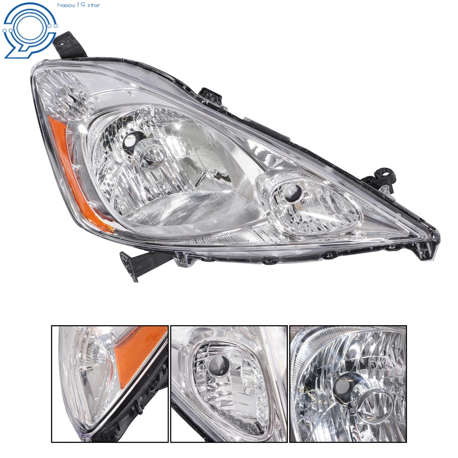 Chrome Halogen Headlight for Honda Fit Sport (2009–2011)
