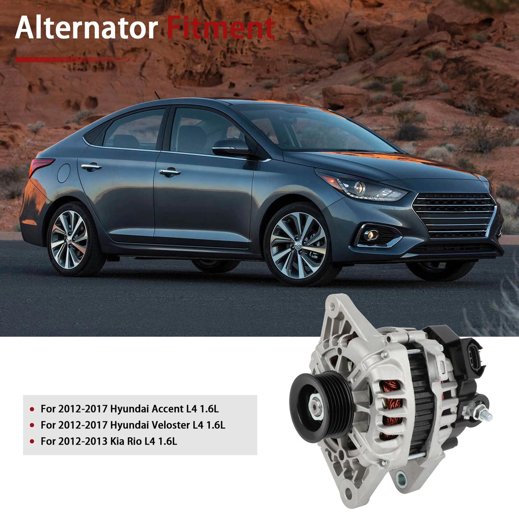Alternator for Hyundai Veloster, Kia Rio (2012-2017)