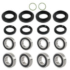 Set of 2 Front Rear Wheel Bearing Seal Kits for Yamaha Rhino 450 660 700 (2005–2013)