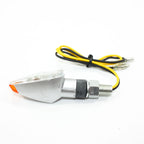 12V LED Indicator Turn Signal Light for Silver PIT Dirt Motorcycle Bike MX