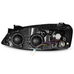 2X Headlight Assembly for Pontiac G6 (2005–2010) - Black Amber