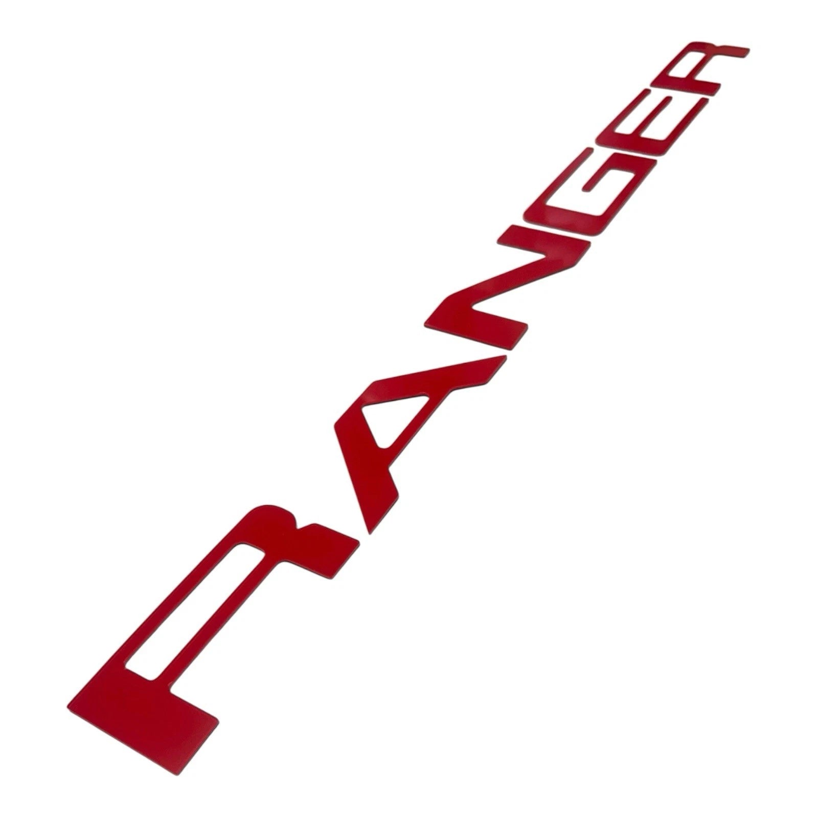 ABS Plastic Red Tailgate Letters Inlay for Ford Ranger (2019–2023)