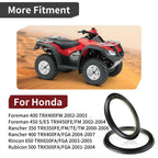2 x Front Brake Drum Dust Seal for Honda Rancher 350/400 TRX350 TRX400 (2000–2007)