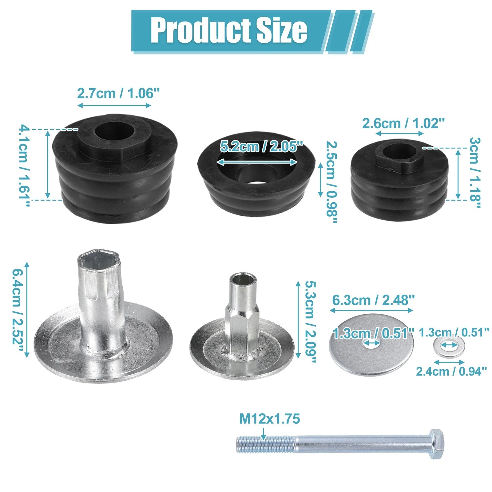 Set of 1 Body Mount Bushing Kit for Ford Super Duty F250 F350 (2008–2016)