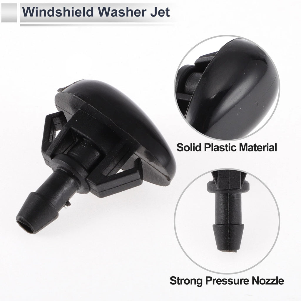 Washer Nozzle Set of 6 w/ Hose Connector for Nissan (No. 289313S500)