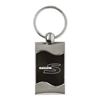 Black Rectangular Wave Keychain - Officially Licensed for Type S